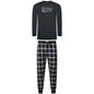 Lucky Brand Crew Neck & Closed Hem Flannel Pant Pyjama Set