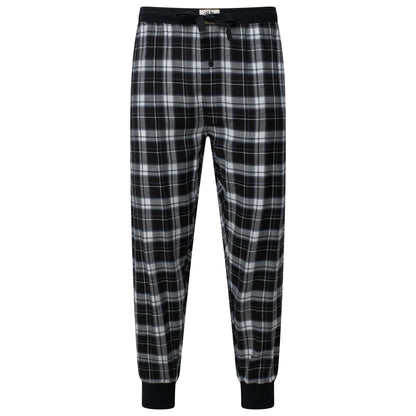 Lucky Brand Crew Neck & Closed Hem Flannel Pant Pyjama Set