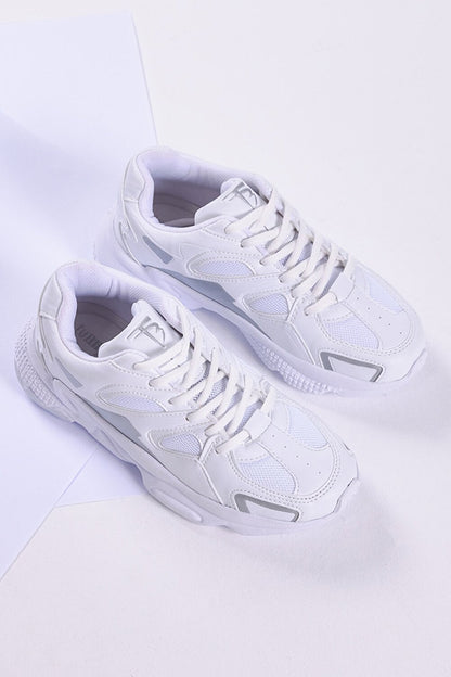 Tonny Black Unisex White Sax Sports Shoes Tb252