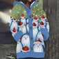Women's Faux Wool Sweater Loosefit Jacquard Hooded Jacket