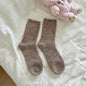 Anti-pilling Wool Socks For Women Autumn And Winter Mid-calf Socks Thickened