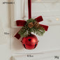 Christmas Little Bell Shape Velvet Bow Small Hanging Piece