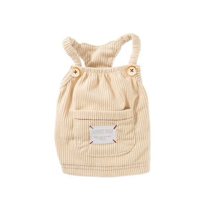 Puppy Clothes Fahion Solid-colour Corduroy Pet Vest For Teddy Dog Winter Casual Halter For Schnauzers Warm Clothing Pet Supplies