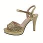 Summer Sandals For Women, One-line Buckle, Thin Straps, Temperament Open Toe, Sexy Fairy Style High Heels