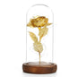 Valentine's Day Gift Simulation Gold Foil Rose Lamp Glass Cover Ornaments Color Box Packaging