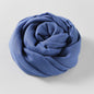 Artistic Sunscreen Solid Color Cotton And Linen Scarf