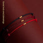 Small Bead Handmade Braided Red Rope Bracelet