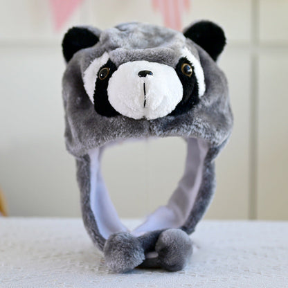 Cartoon Animal Plush Earflap Hat