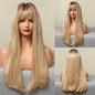 Wig Women's Slanted Fringe Gradient