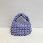 Western Style Gentle Pleated Bubble Handbag