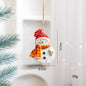 Festive Christmas Ornaments - Handcrafted Resin Gingerbread & Snowman Pendants