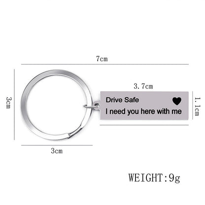 Valentine's Day Gift I May Not Be Your Firat Date Stainless Steel Key Ring