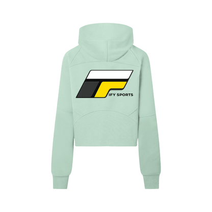 Cropped Half-Zip Hoodie