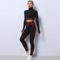 3 Piece Yoga Outfit Gym Leggings Sports Bra Tracksuit