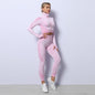 3 Piece Yoga Outfit Gym Leggings Sports Bra Tracksuit