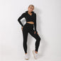 3 Piece Yoga Outfit Gym Leggings Sports Bra Tracksuit
