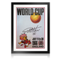 Geoff Hurst Signed England World Cup 66' Signed Poster Deluxe Mount Display
