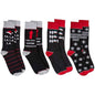 4 Pack Men's Christmas Socks Cotton Rich Festive Designs Cozy Winter Novelty Gifts UK 6-11 by Sock Stack