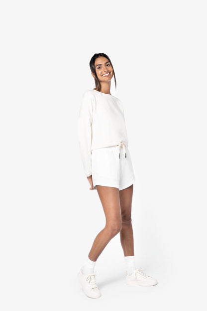 Organic Oversized Cropped Sweatshirt: Womens