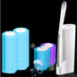 Premium Disposable Toilet Brush Set | Hygienic Deep-Clean System with Replaceable Heads