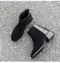 All-match comfortable thick heel casual short boots