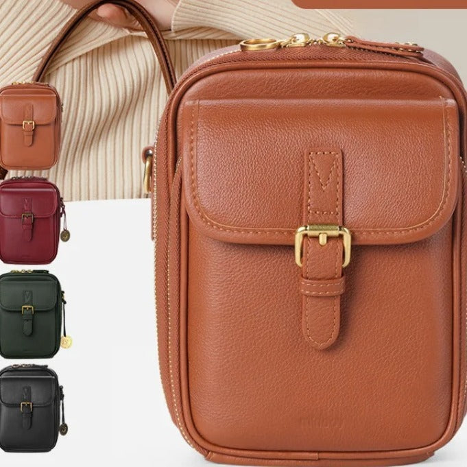 Unisex Vintage Large Capacity Messenger Bag Storage Bag  With 10 Card Inserts Casual Backpack Women's Bag Retro Backpack Large Capacity Travel