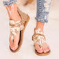 large size women flat sandals