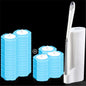 Premium Disposable Toilet Brush Set | Hygienic Deep-Clean System with Replaceable Heads