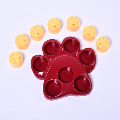 Large Footprint Dog Educational Toy Pet Treasure Hunting Slow Food Box