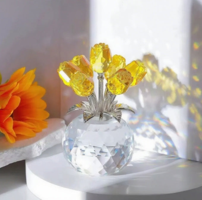 Cross-border Crystal Rose Valentine's Day Gift Living Room Home Decoration Crafts
