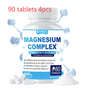 Magnesium Complex Supplement With Glycinate Citrate, Malate Oxide, Supports Bone, Muscle Digestive Health, Vegan Non-GMO, 60 Capsules