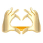 Fashion Love Heart Romantic Hands Ring