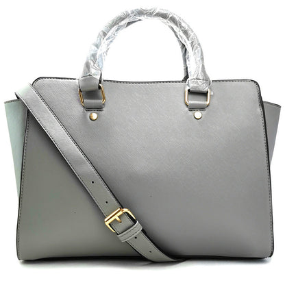Smiley cross pattern shoulder bag