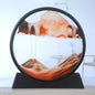 Solid Wood Dynamic Quicksand Painting Glass Crafts