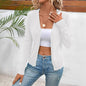 Single-breasted Long-sleeve Cardigan Sweater