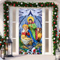 Christmas Curtain Decoration Hanging Cloth Background