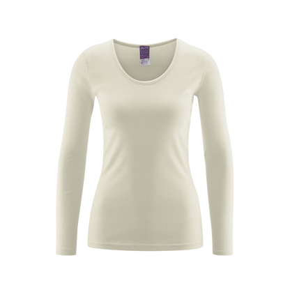 Organic Cotton Thermal Long Sleeve T-shirt: Womens