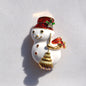 Christmas crystal brooch