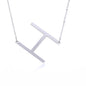Fabulous Rose Gold Plated Stainless Steel Initial Letter Pendant Necklace