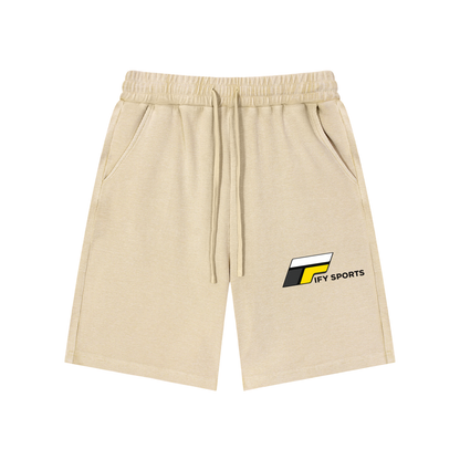 Mineral Wash Waffle Knit Shorts