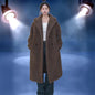 Caterpillar-style Long Coat Women's Faux Fur Jacket