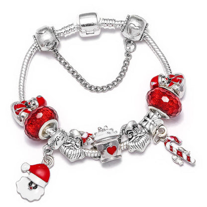 Bracelet DIY Santa Claus Truncheon Pendant Bracelet