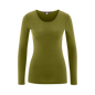 Wool & Organic Cotton Long Sleeve T-shirt: Womens