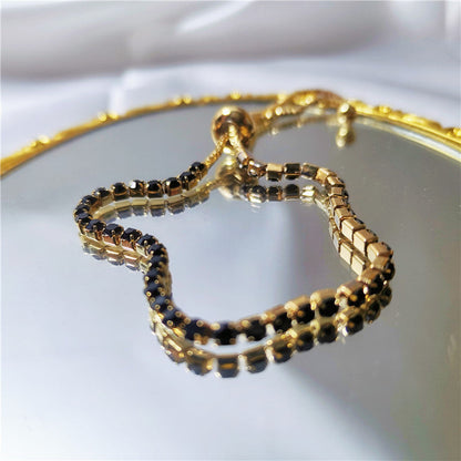 European And American Crystal Bracelet Light Luxury Micro Inlaid Zircon