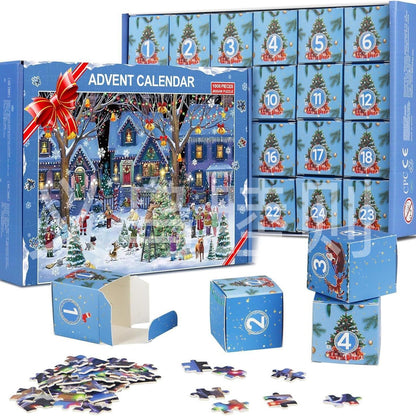Christmas Advent Calendar Puzzle - 24 Days of Jigsaw Fun | Unique Holiday Countdown with Daily Puzzle Surprises