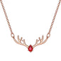 Women's Korean Version Simple Deer Pendant Necklace