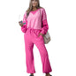 Women's Long-sleeve Top And Pants Sports Set