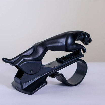 Premium Leopard Car Phone Holder - 360° Adjustable Dashboard Mount for iPhone & Android GPS Stand