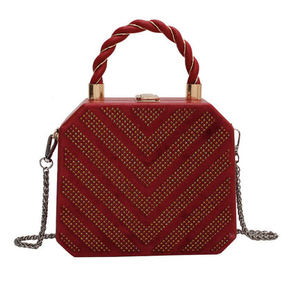 Simple Shoulder Bag Messenger Bag Metal Buckle Female Bag