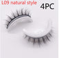 Reusable 3D Mink Lashes Natural False Eyelashes Self Adhesive Fake Glue Free Makeup Eyelash Extension Silk
